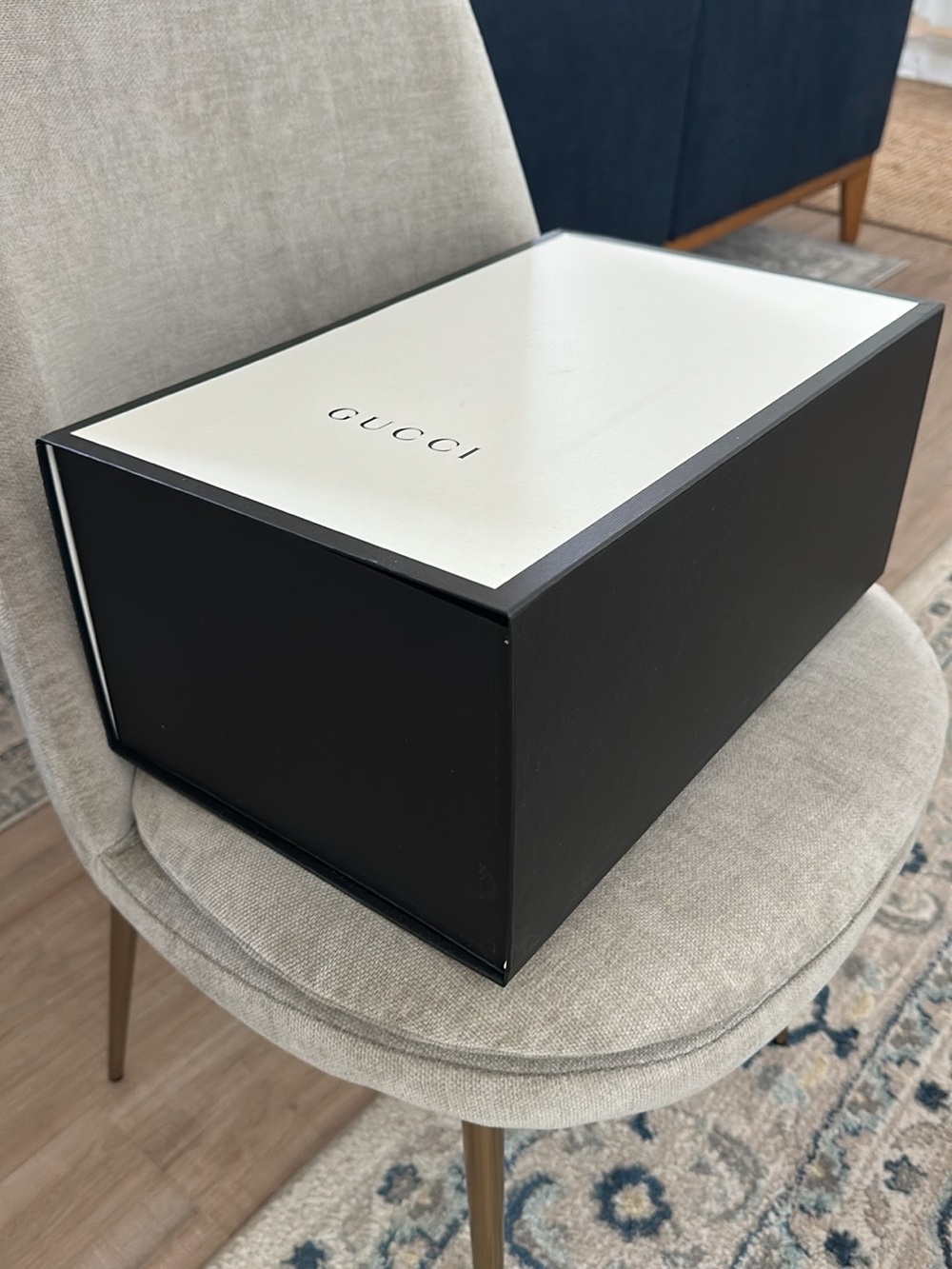 Gucci Black and White Travel Storage Box